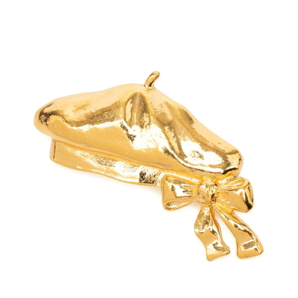 CHANEL Authentic Gold Brooch